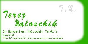 terez maloschik business card